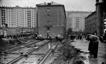 Traslado de edificios desde sus cimientos en Moscú